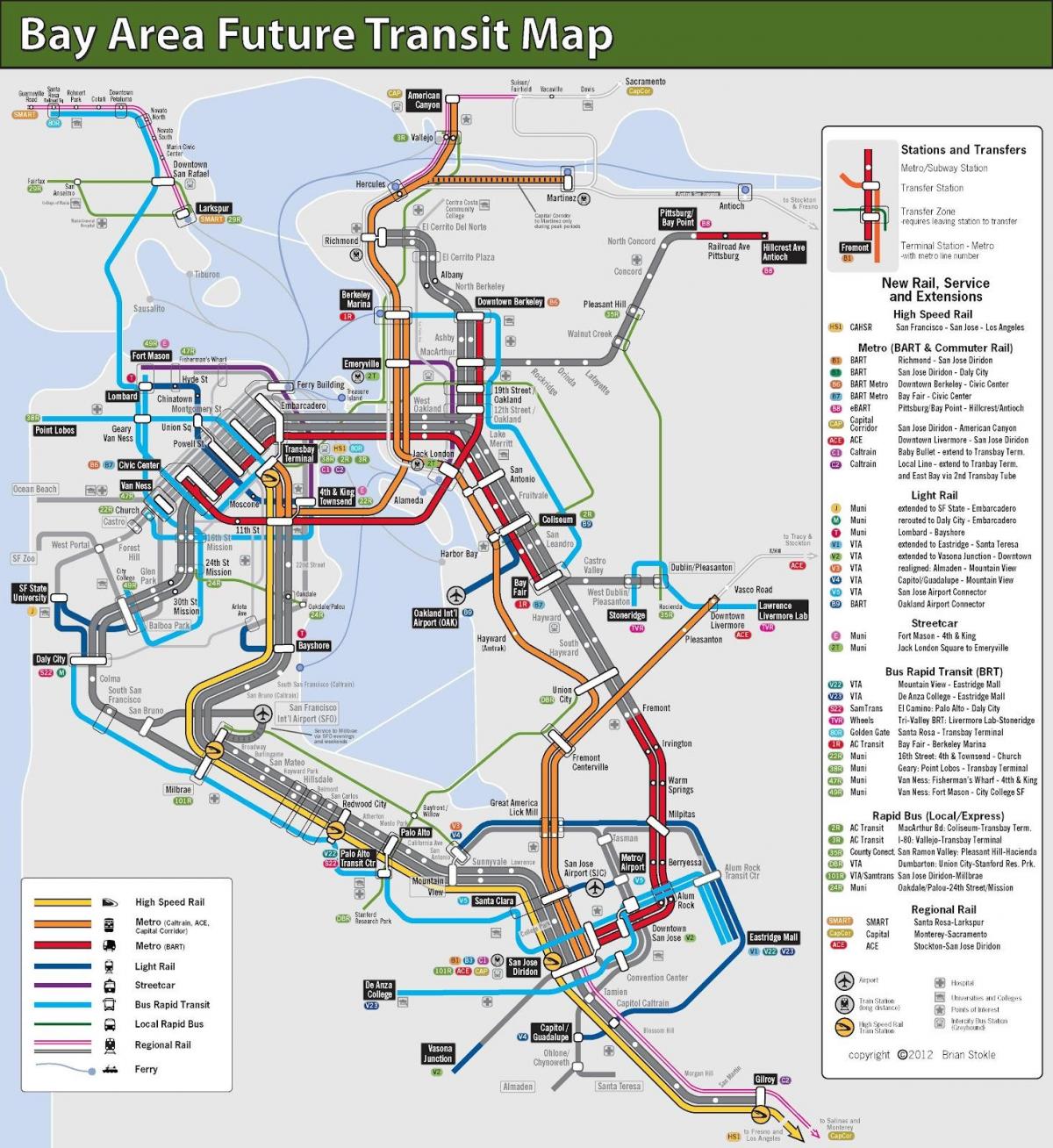 San Francisco-mass-transit-Karte