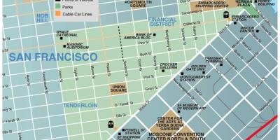 Karte von union square San Francisco