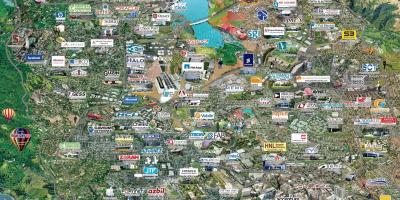 Silicon valley high-tech-Karte
