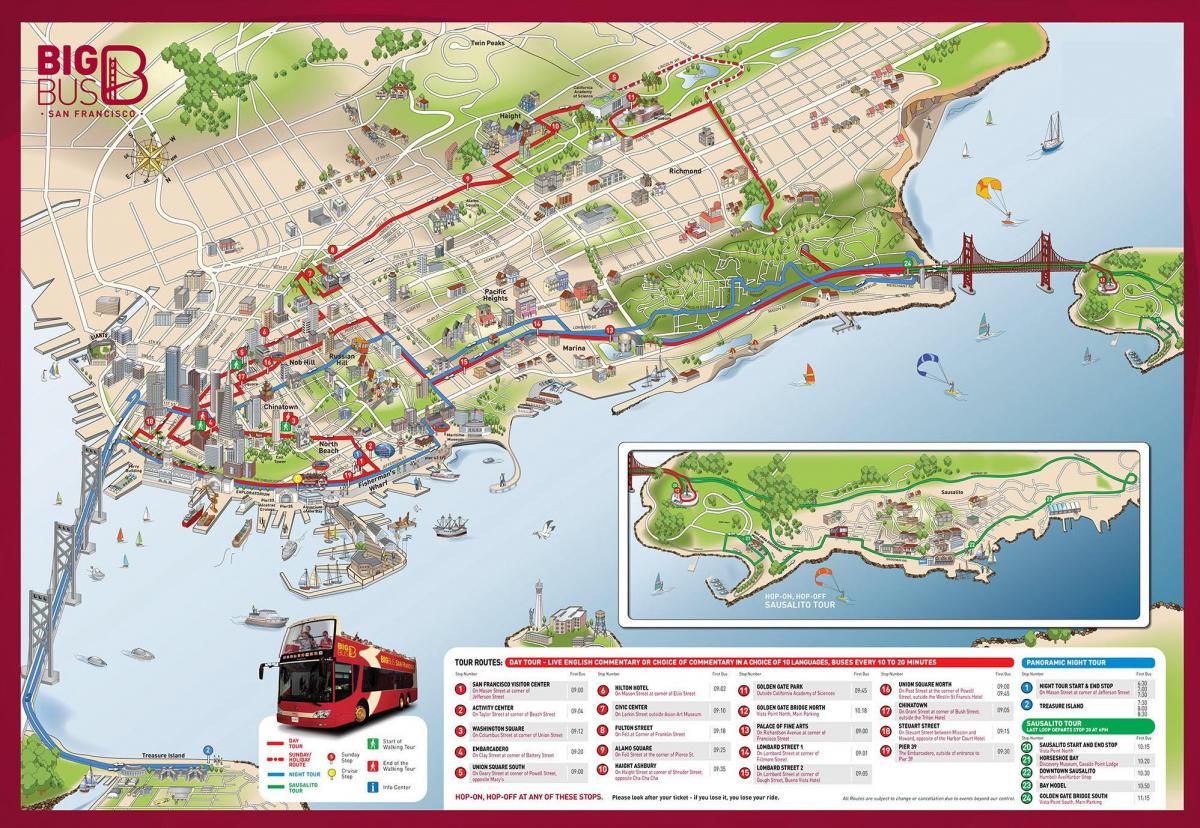 San Francisco-bus-tour-Karte