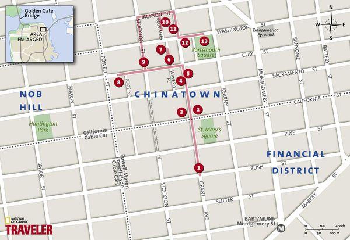 map chinatown San Francisco