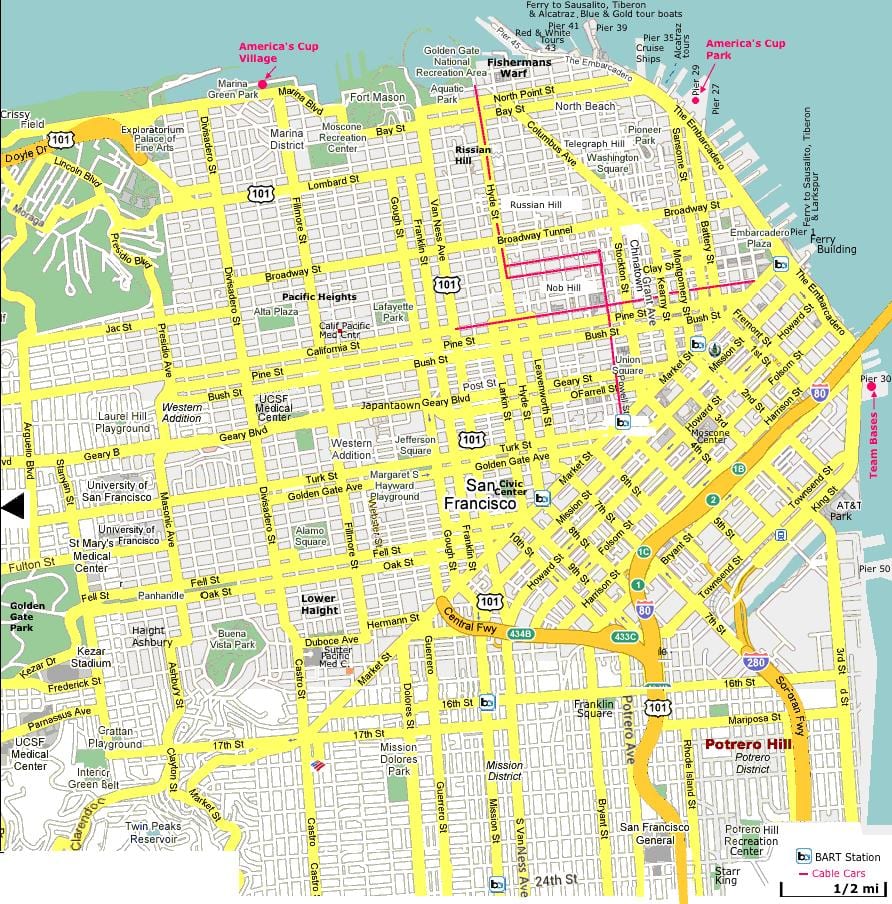 San Francisco Sehenswürdigkeiten anzeigen