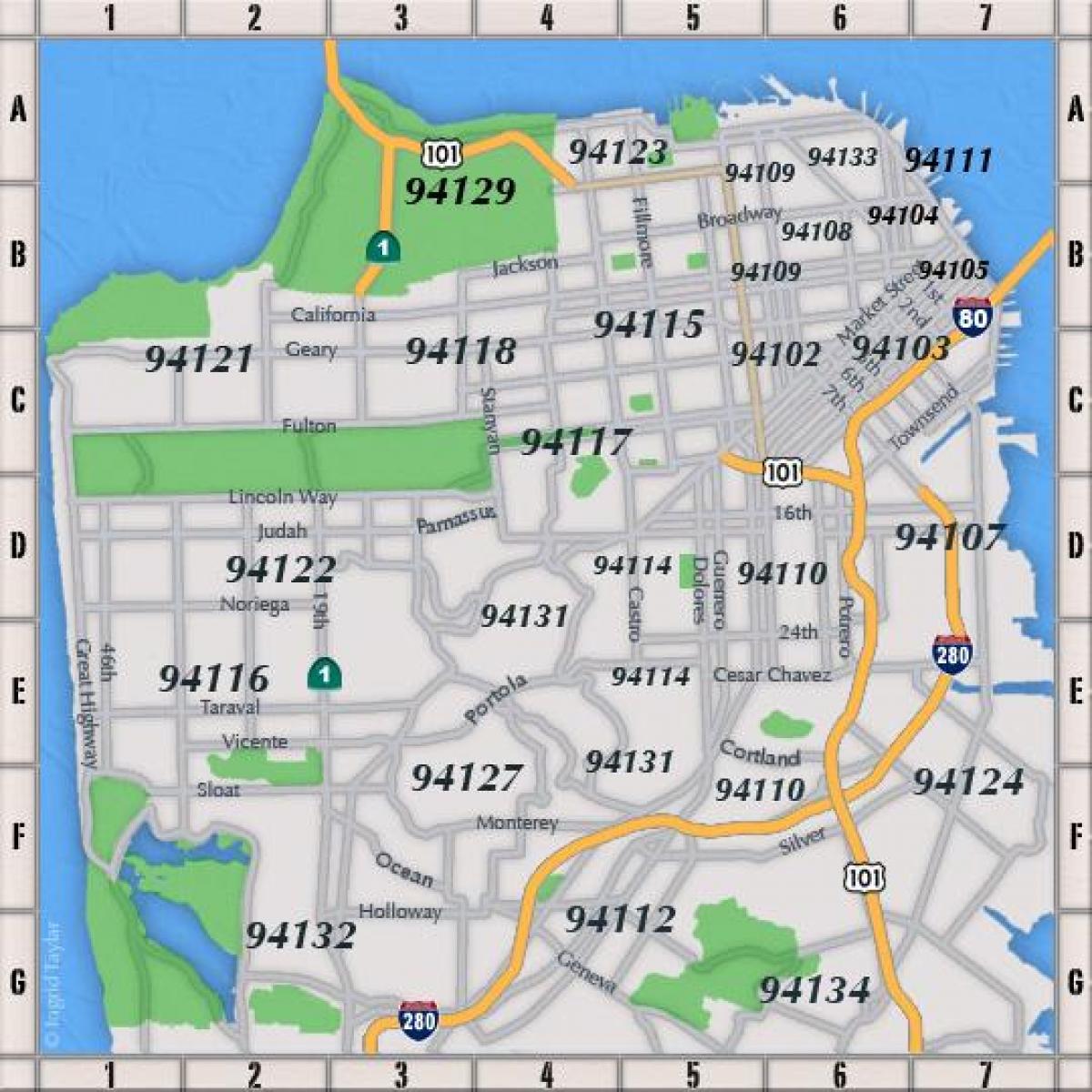 San Francisco PLZ Karte