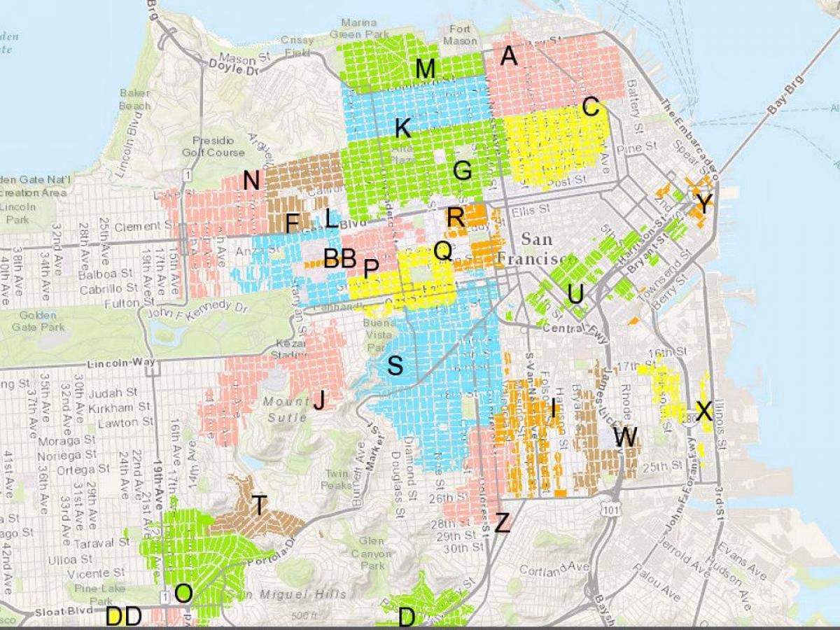 Karte von SF Wohngebiet Parken