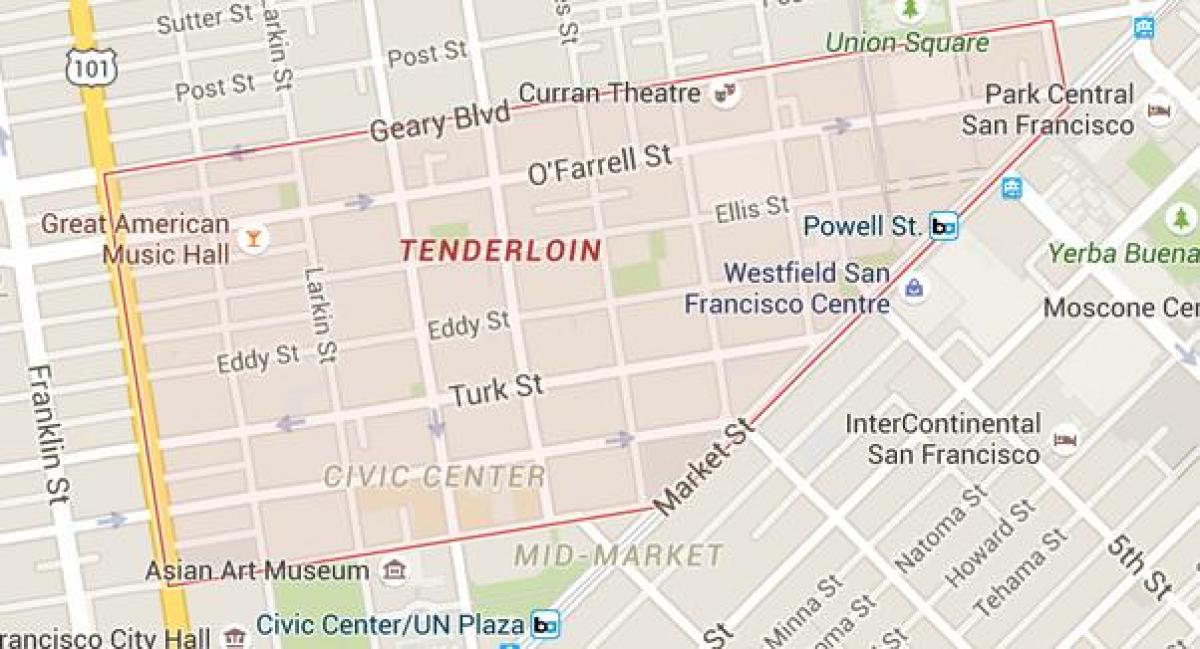 der tenderloin-San Francisco anzeigen