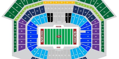 Karte der 49ers Parkplatz 