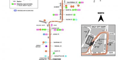 San Francisco-bus 28 route anzeigen