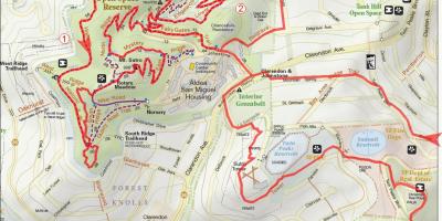 Karte von bay-area-bike-trails