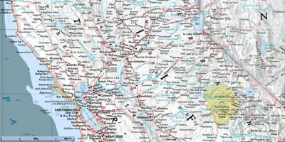 Karte von Norden von San Francisco