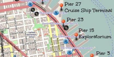 Karte von pier 27 in San Francisco