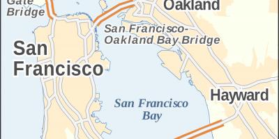 Karte von San Francisco Brücken