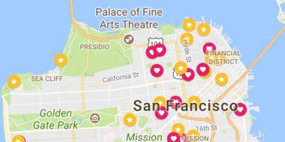 Karte von San Francisco financial district