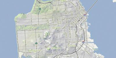 Karte von San Francisco Gelände