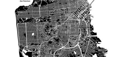 Karte von San Francisco-Vektor