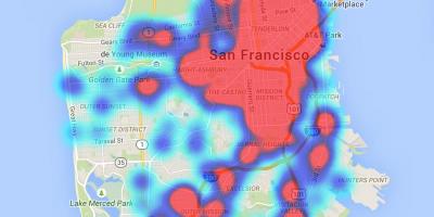 Karte von San Francisco Kot