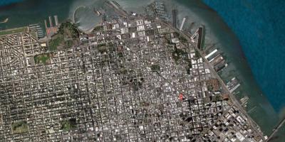 Karte von San Francisco satellite