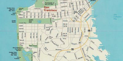 Karte von San Francisco Sehenswürdigkeiten