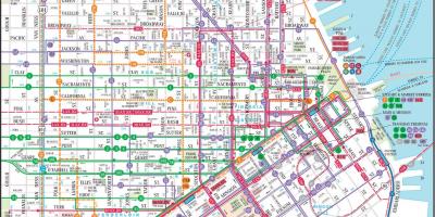 San Francisco public transit Karte