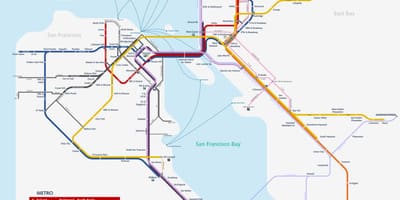 San Fran U-Bahn-Karte