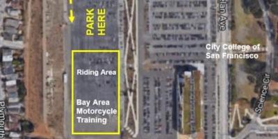 Karte von SF Motorrad-Parkplatz
