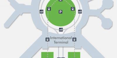Karte von SFO airport terminal 1