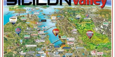 Silicon valley Landkarte