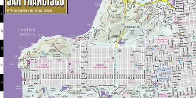 Karte von streetwise San Francisco